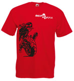 Biker Style T-shirt Moto