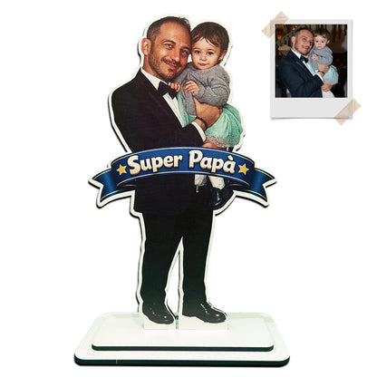 Statuina personalizzata con caricatura da foto - 30cm