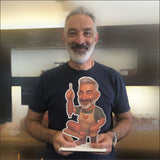 Caricatura Personalizzata da Foto – Stampa su MDF altezza 30 cm – Regalo Originale per Uomo Donna – Personalizzabile con Mestiere, Accessori e Dettagli Unici - statuina personalizzata