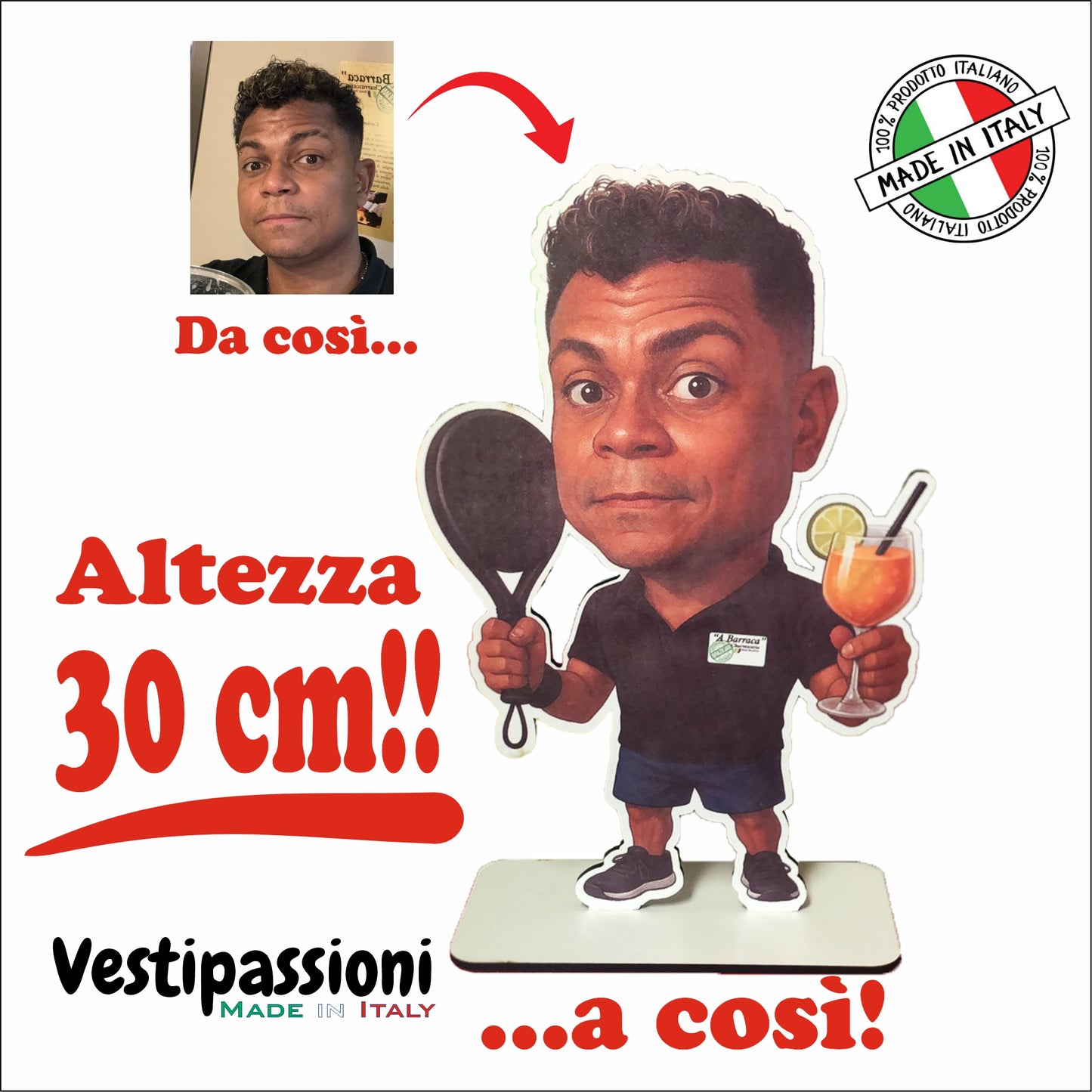 La tua caricatura personalizzata (in un'incredibile statuetta)
