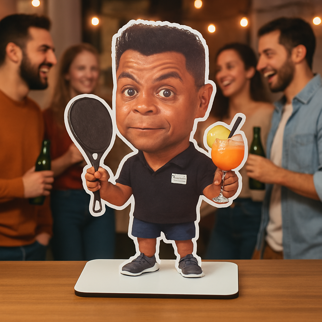 Statuina personalizzata per mestiere con caricatura da foto - 30cm