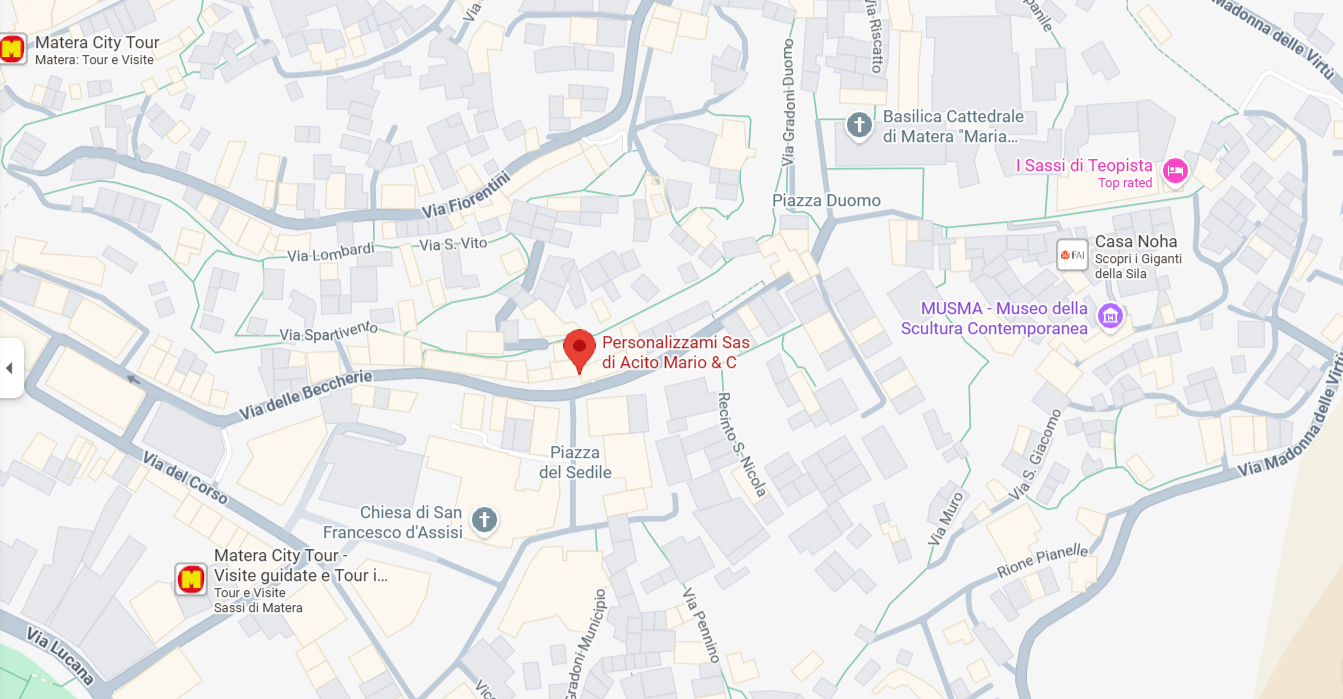 Mappa posizione vestipassioni