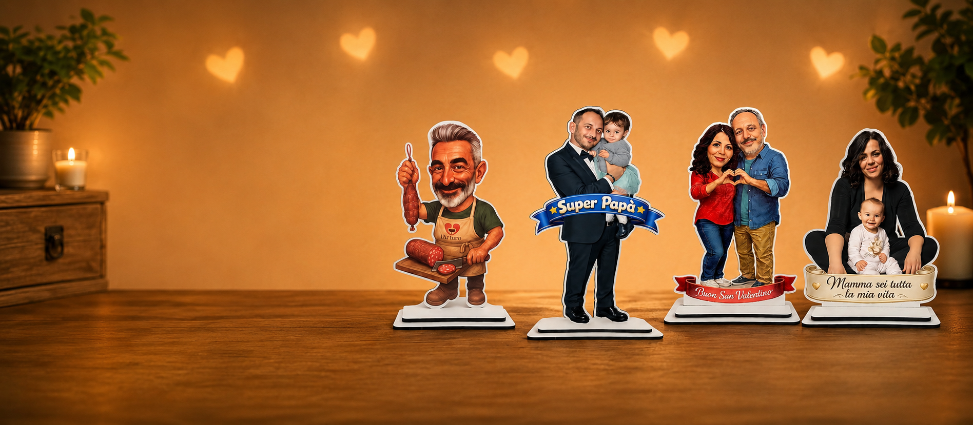 Statuine personalizzate con caricatura