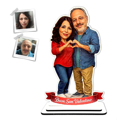 Statuina personalizzata con caricatura da foto - 30cm