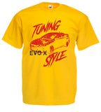 EVO X T-shirt tuning style