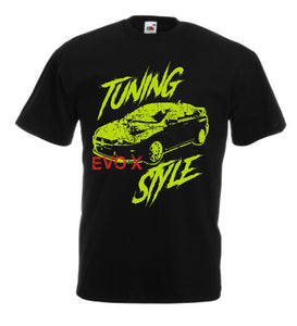 EVO X T-shirt tuning style