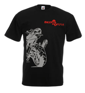 Biker Style T-shirt Moto